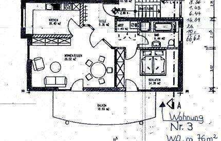 Foto - Wohnung zum Mieten in Bad Kreuznach 730,00 € 73 m²