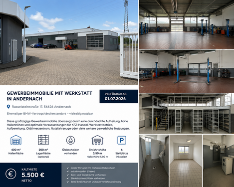 Foto - Halle in Andernach 5.500,00 € 700 m²