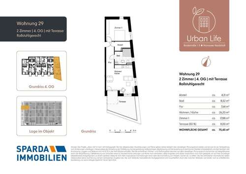 Foto - Wohnung zum Kaufen in Hannover-Nordstadt 442.000,00 € 75.55 m²