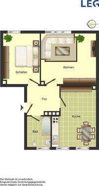 Foto - Wohnung zum Mieten in Münster 714,00 € 62.43 m²