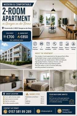 Foto - Wohnung zum Mieten in Giengen an der Brenz 700,00 € 50 m²