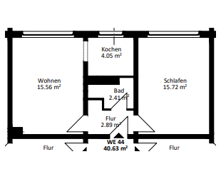 Wohnung zum Mieten in Magdeburg 305,00 € 40.63 m²