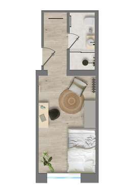 Foto - WG-Zimmer in Aachen 1.040,00 € 19 m²