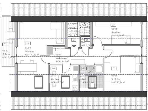 Foto - Wohnung zum Kaufen in Dossenheim 269.000,00 € 63 m²