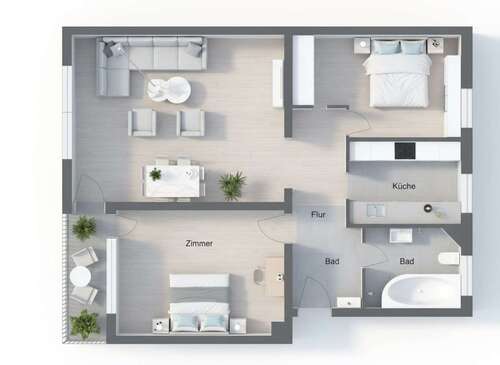 Foto - Wohnung zum Kaufen in Dachau 480.000,00 € 87 m²