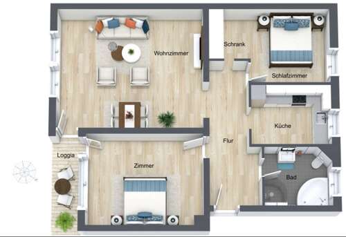 Foto - Wohnung zum Kaufen in Dachau 480.000,00 € 87 m²