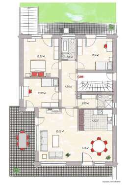 Foto - Wohnung zum Kaufen in Waldbronn 390.000,00 € 130 m²