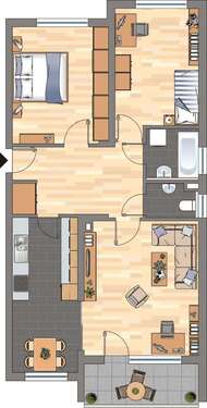Foto - Wohnung zum Mieten in Grünstadt 749,00 € 78.67 m²