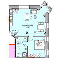 Wohnung zum Mieten in Bad Mergentheim 822,97 € 59.42 m²