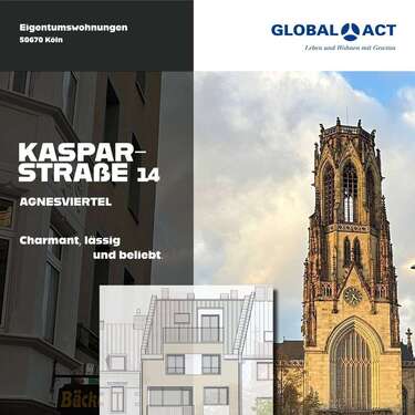 Foto - Wohnung zum Kaufen in Köln 399.000,00 € 62 m²