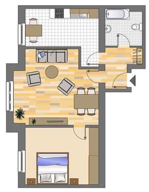 Foto - Wohnung zum Mieten in Herne 449,00 € 59.73 m²