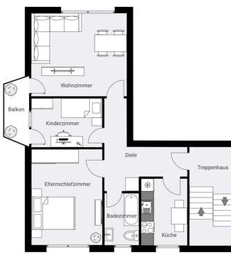 Foto - Wohnung zum Mieten in Köln 850,00 € 51 m²