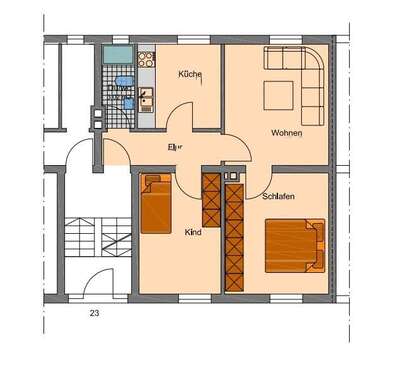 Foto - Wohnung zum Mieten in Wertheim 650,00 € 53.5 m²