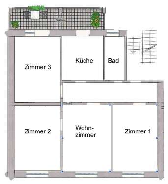 Foto - Wohnung zum Mieten in Düsseldorf Bilk 1.760,00 € 94 m²