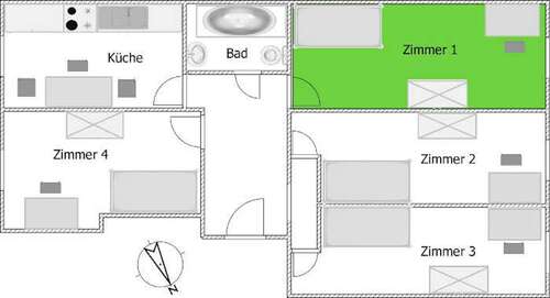 Foto - WG-Zimmer in Berlin 599,00 € 12 m²