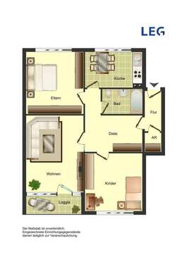 Foto - Wohnung zum Mieten in Kreuztal 429,00 € 82 m²