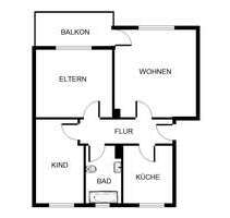 Wohnung zum Mieten in Gelsenkirchen 439,00 € 62.58 m²