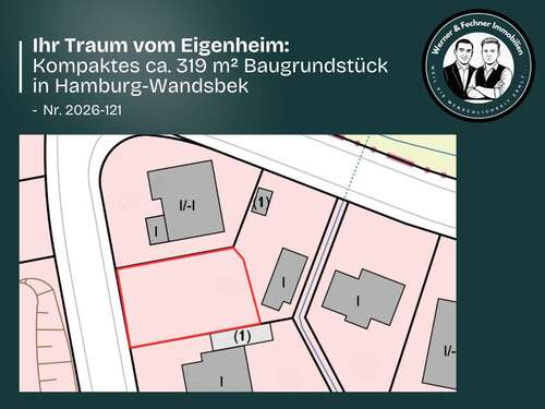 Foto - Grundstück zu verkaufen in Hamburg Wandsbek 239.000,00 € 319 m²