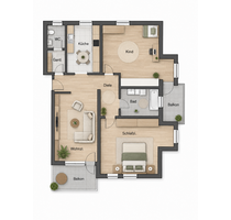 Wohnung zum Kaufen in Hildrizhausen 319.000,00 € 86 m²