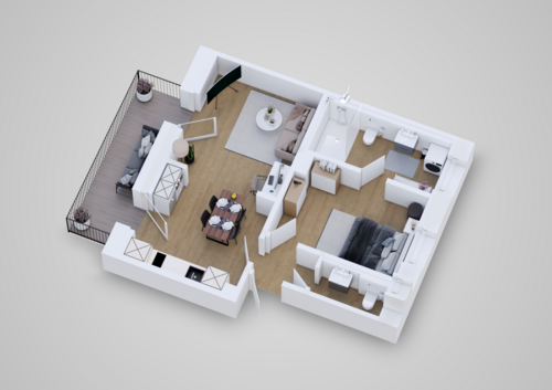 Foto - Wohnung zum Mieten in Uslar 546,00 € 52 m²