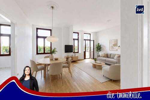 Foto - Wohnung zum Mieten in Magdeburg Brückfeld 620,00 € 77 m²