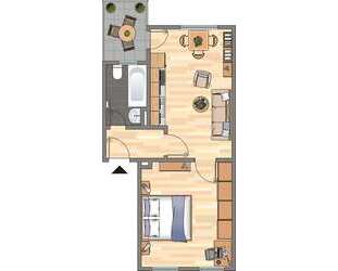Wohnung zum Mieten in Dortmund 379,00 € 35.09 m²