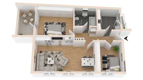 Foto - Wohnung zum Mieten in Pinneberg 900,00 € 73.4 m²