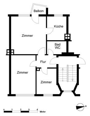 Foto - Wohnung zum Mieten in Bremerhaven 333,00 € 54.5 m²