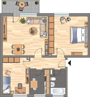 Foto - Wohnung zum Mieten in Witten 479,00 € 66.17 m²