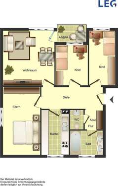 Foto - Wohnung zum Mieten in Erkelenz 709,00 € 76 m²