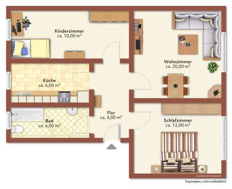 Foto - Wohnung zum Mieten in Krauschwitz 290,00 € 58.5 m²