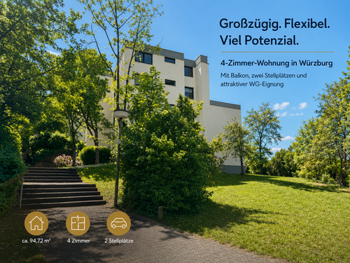 Foto - Wohnung zum Kaufen in Würzburg 360.000,00 € 94.72 m²