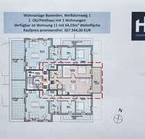 Wohnung zum Kaufen in Niedersachsen - Bovenden 307.344,00 € 64.03 m²