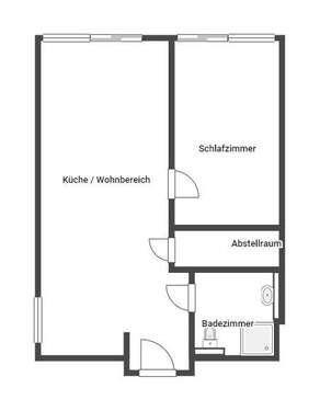 Foto - Wohnung zum Mieten in Ludwigshafen am Rhein 556,00 € 59 m²