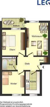 Foto - Wohnung zum Mieten in Grevenbroich 670,00 € 69 m²