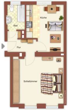Foto - Wohnung zum Mieten in Mönchengladbach 389,00 € 41 m²