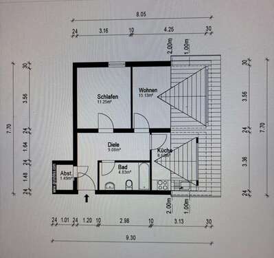 Foto - Wohnung zum Mieten in Weinheim 800,00 € 60.41 m²