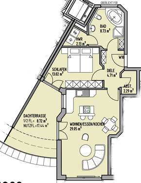 Foto - Wohnung zum Mieten in Mühldorf am Inn 774,00 € 70.36 m²