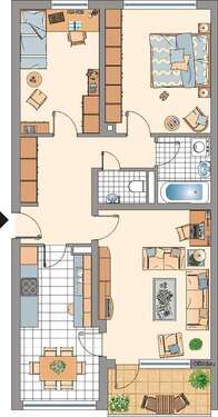Foto - Wohnung zum Mieten in Remscheid 540,00 € 72.02 m²