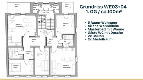 Foto - Wohnung zum Mieten in Chemnitz 1.099,00 € 102 m²