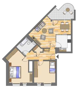 Foto - Wohnung zum Mieten in Dortmund 490,95 € 76.61 m²