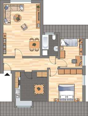 Foto - Wohnung zum Mieten in Bergkamen 262,69 € 58.29 m²