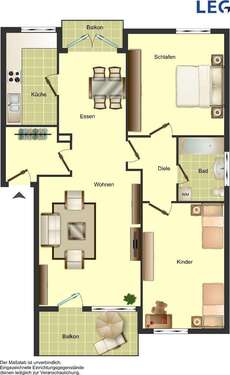Foto - Wohnung zum Mieten in Remscheid 529,00 € 72.02 m²