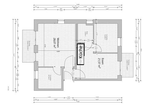 Foto - Wohnung zum Mieten in Dortmund 1.150,00 € 83 m²