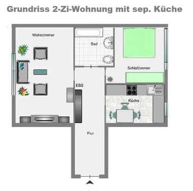 Foto - Wohnung zum Mieten in München 1.495,00 € 59 m²