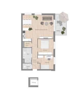 Foto - Wohnung zum Mieten in Besigheim 1.130,00 € 86 m²