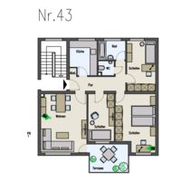 Wohnung zum Mieten in Fulda 985,00 € 77.5 m² Wohnung zum Mieten in Fulda 985,00 € 77.5 m²