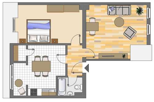 Foto - Wohnung zum Mieten in Herne 419,00 € 55 m²
