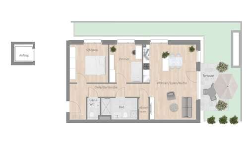 Foto - Wohnung zum Mieten in Besigheim 1.085,00 € 84.11 m²