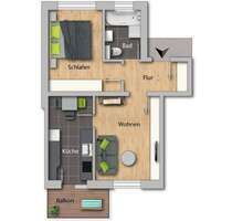 Wohnung zum Mieten in Chemnitz 275,00 € 46.39 m²